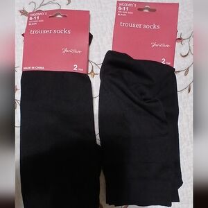 Womens Black Trouser Socks